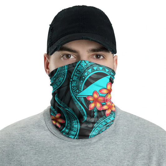 Tokelau Neck Gaiter - Plumeria Turquoise