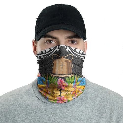 Tokelau Neck Gaiter - Tribal Floral Pattern