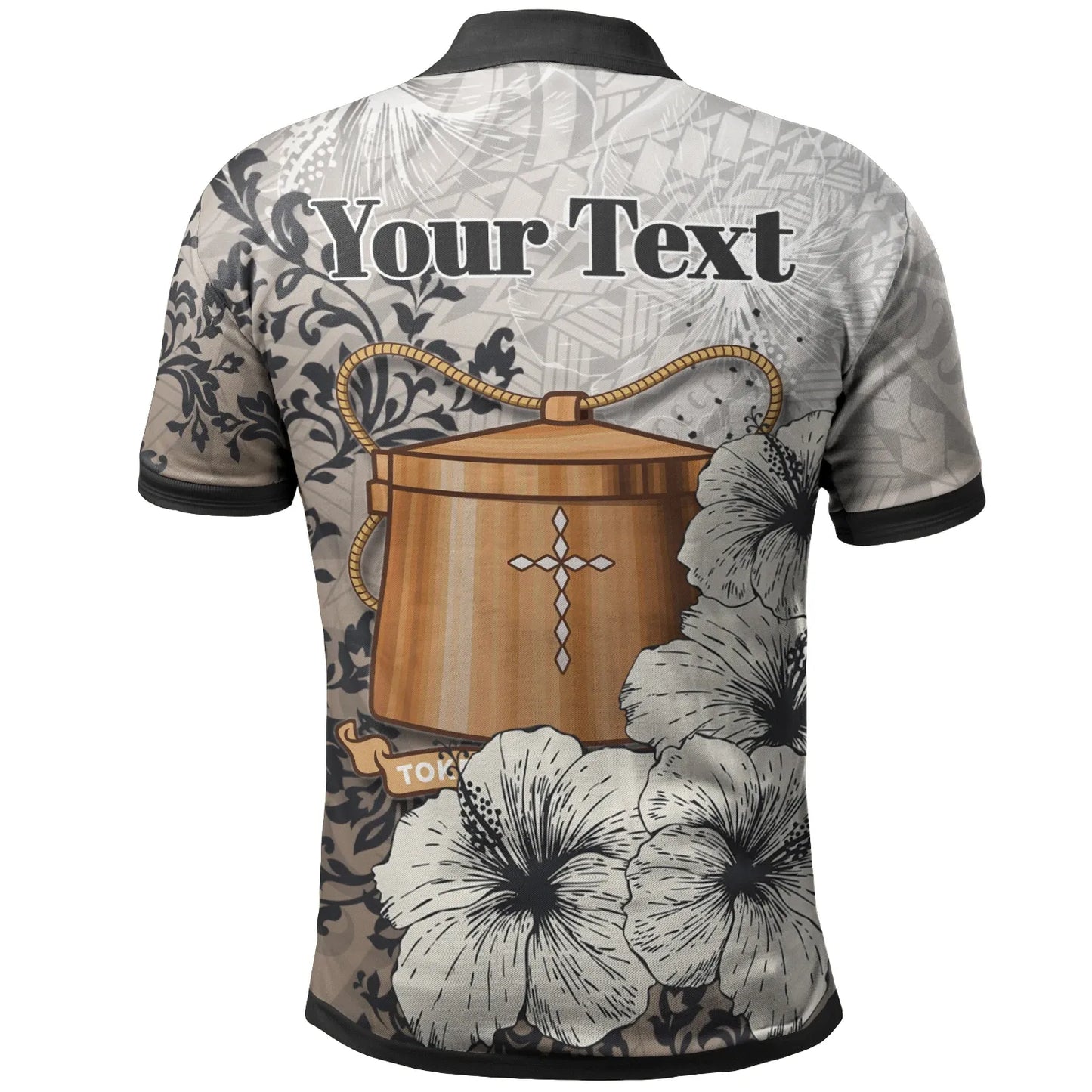 Tokelau Polo - Custom Personalised Vintage Luxury Floral Style