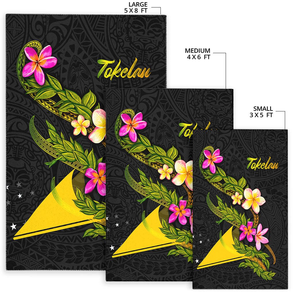 Tokelau Polynesian Area Rug - Plumeria Tribal