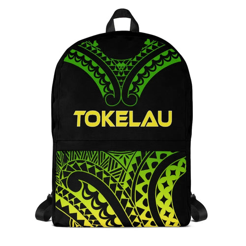 Tokelau Polynesian Backpack - Reggae Tribal Pattern