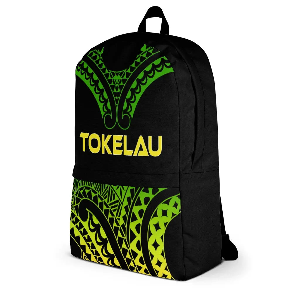 Tokelau Polynesian Backpack - Reggae Tribal Pattern