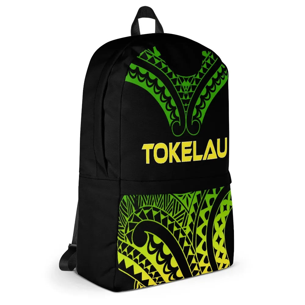 Tokelau Polynesian Backpack - Reggae Tribal Pattern