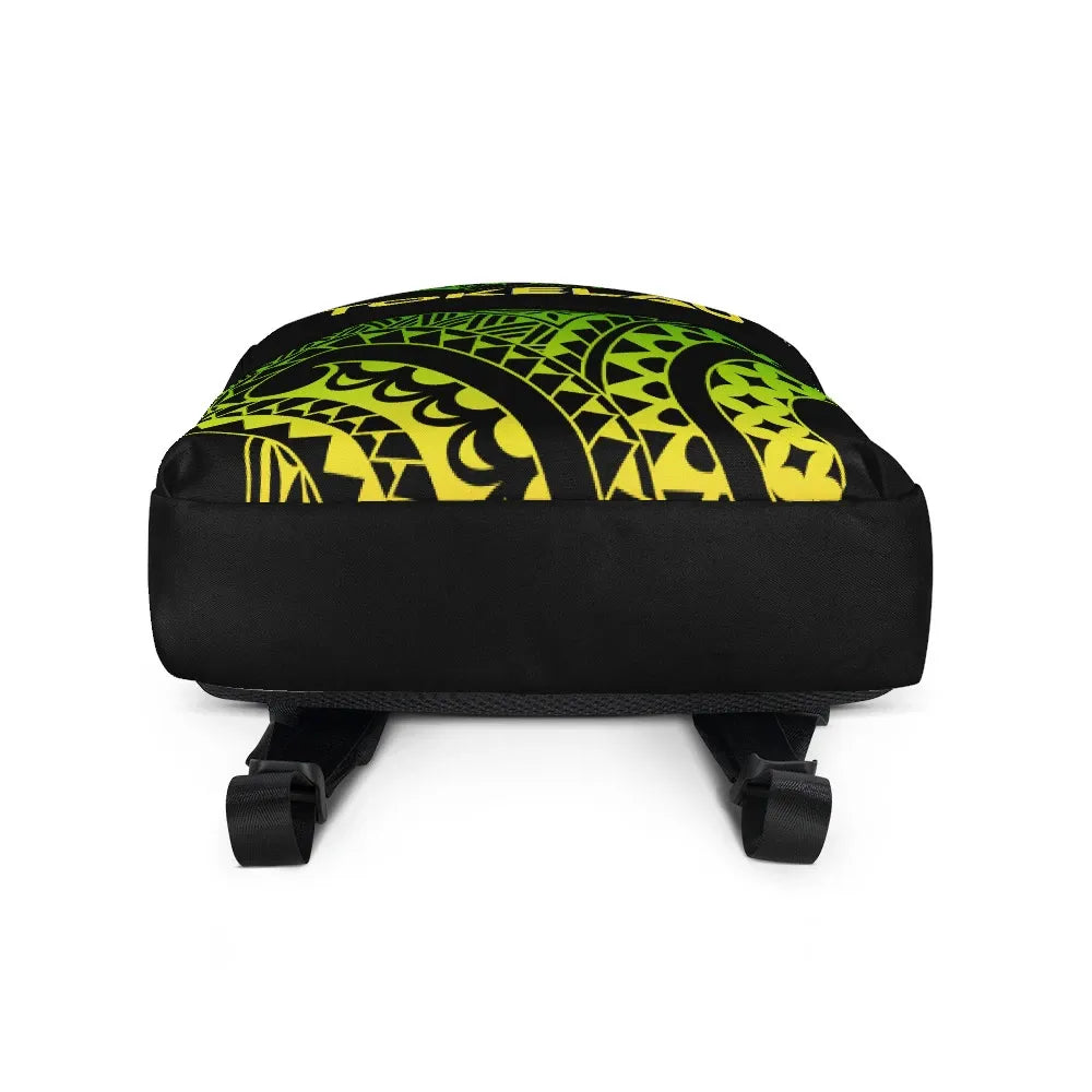 Tokelau Polynesian Backpack - Reggae Tribal Pattern