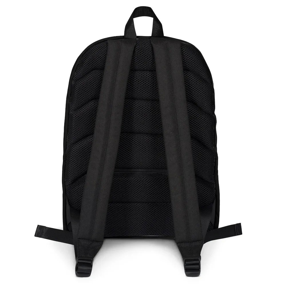 Tokelau Polynesian Backpack - White Tribal Pattern