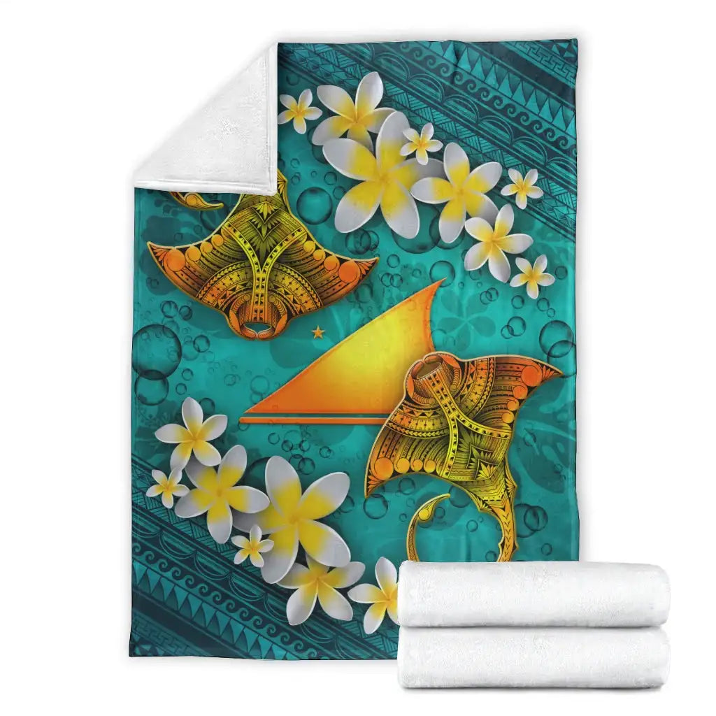 Tokelau Polynesian Blanket - Manta Ray Ocean