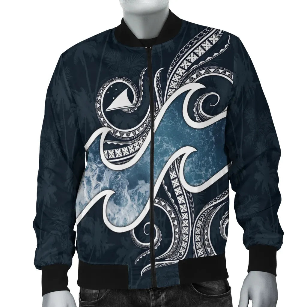 Tokelau Polynesian Bomber Jacket - Ocean Style