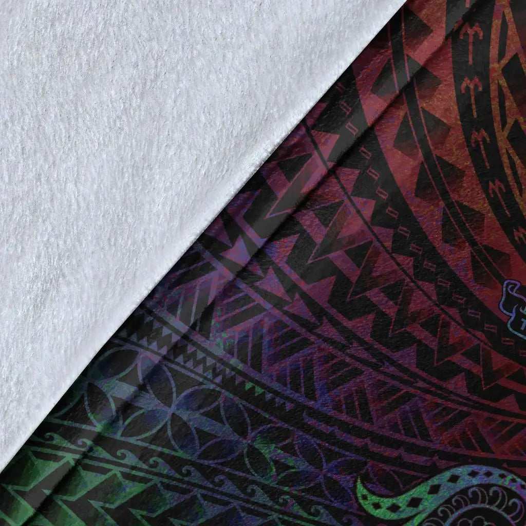 Tokelau Premium Blanket - Butterfly Polynesian Style