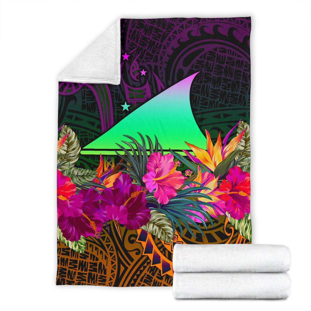 Tokelau Premium Blanket - Summer Hibiscus