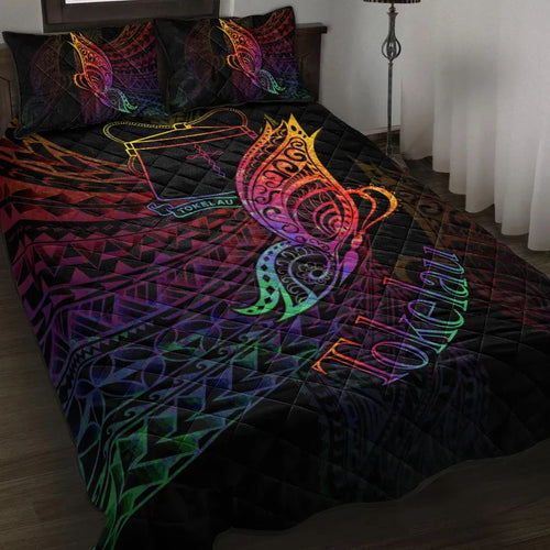 Tokelau Quilt Bed Set - Butterfly Polynesian Style