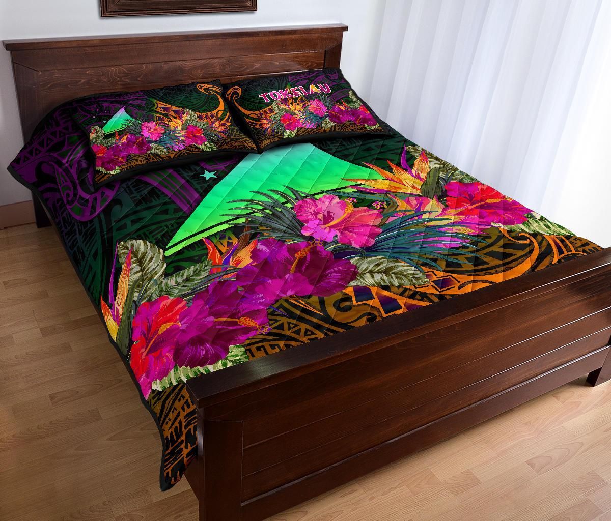 Tokelau Quilt Bed Set - Summer Hibiscus