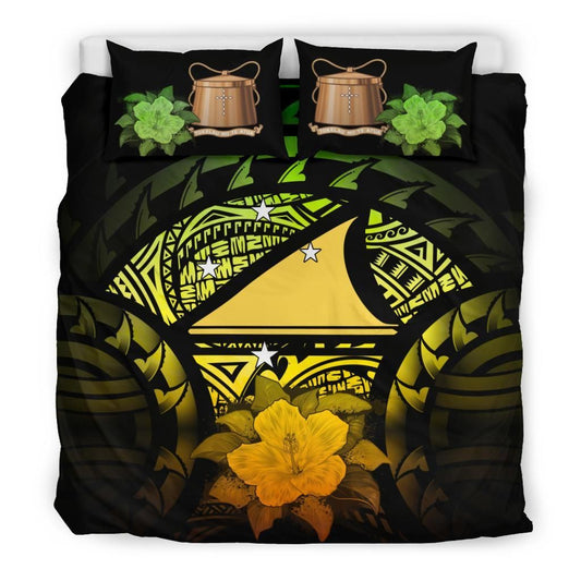 Tokelau Duvet Cover Set - Tokelau Flag & Reggae Hibiscus