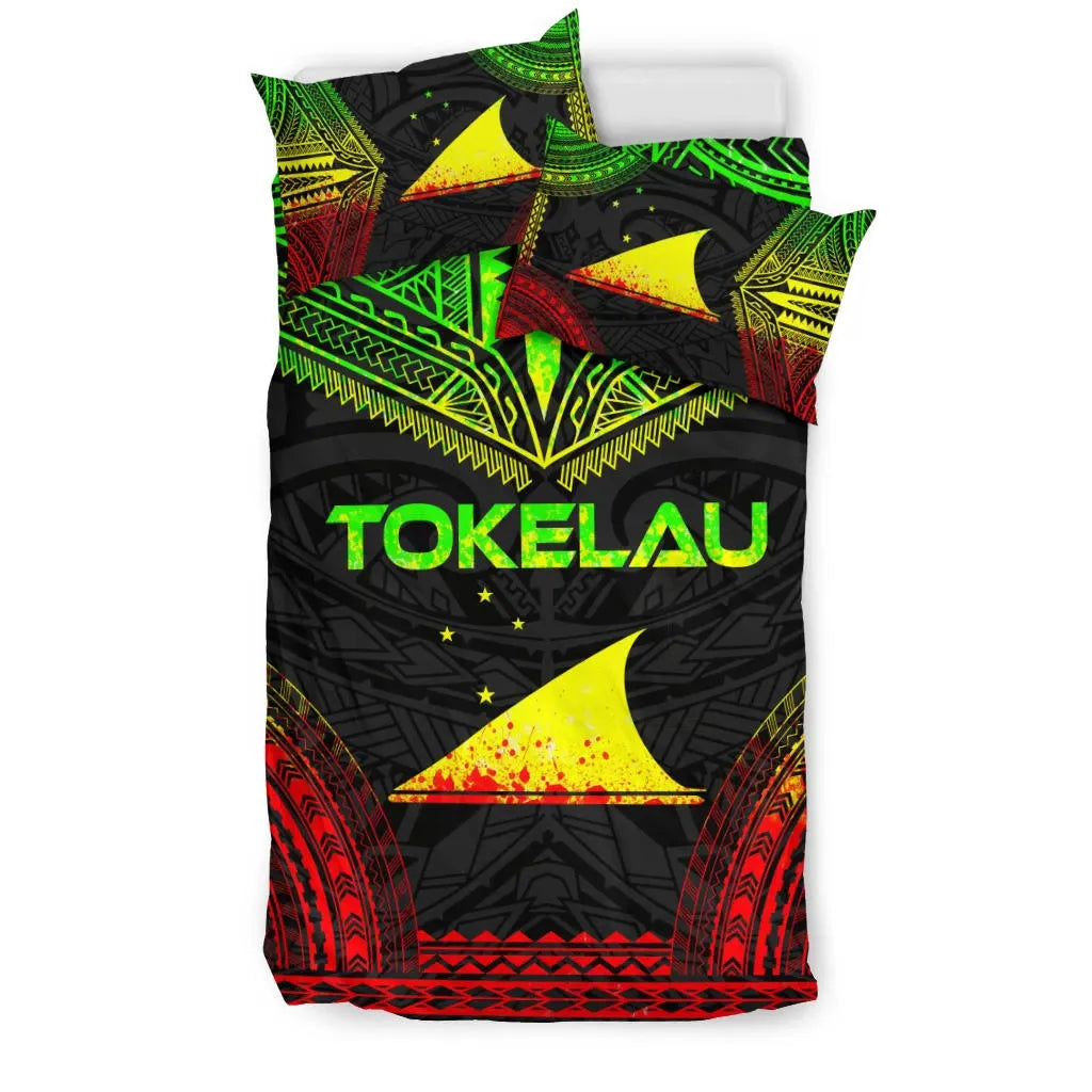 Tokelau Polynesian Chief Duvet Cover Set - Reggae Version