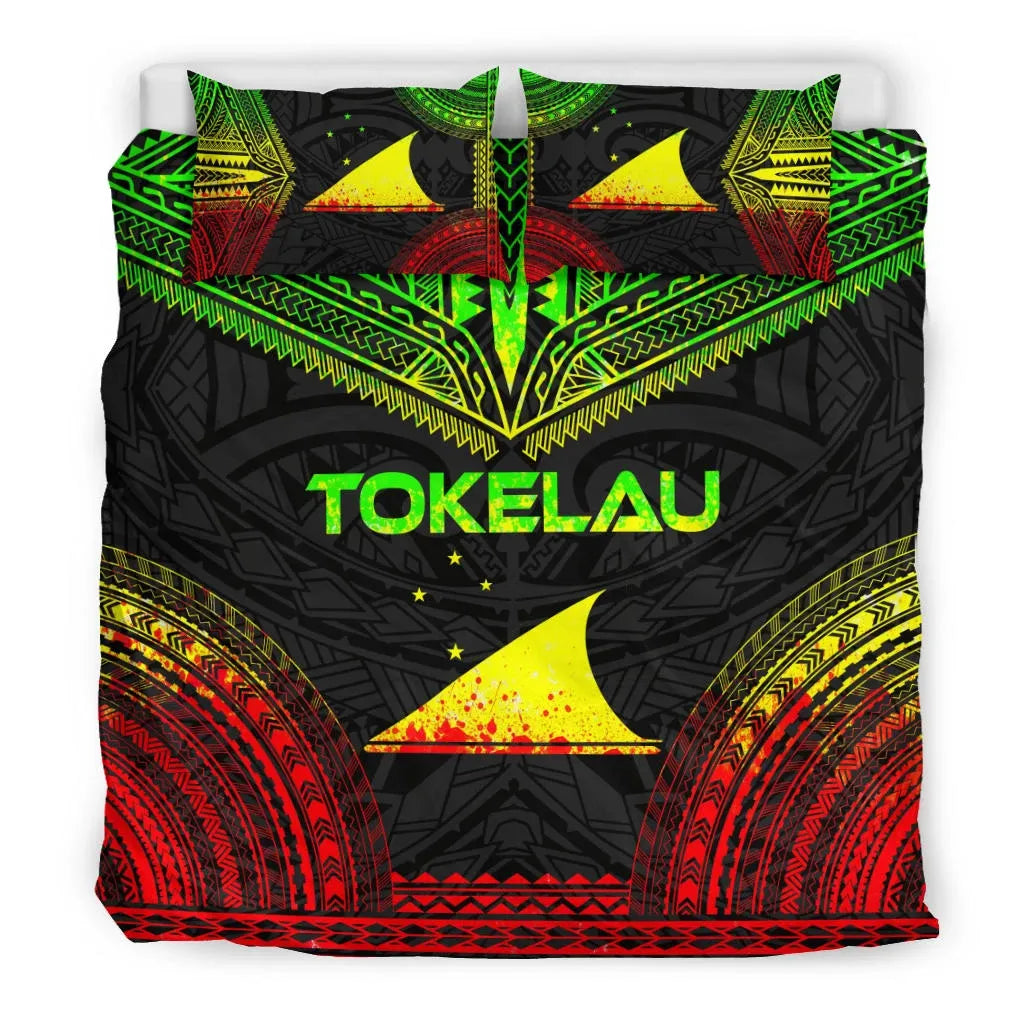 Tokelau Polynesian Chief Duvet Cover Set - Reggae Version
