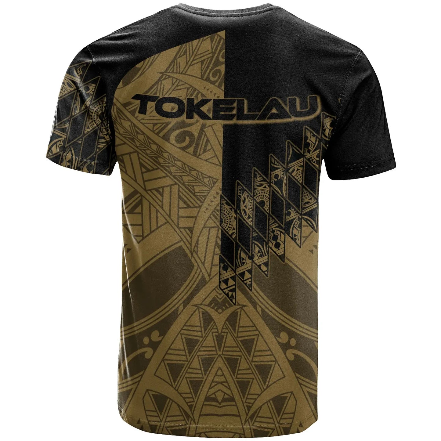 Tokelau T-Shirt - Gold Color Symmetry Style