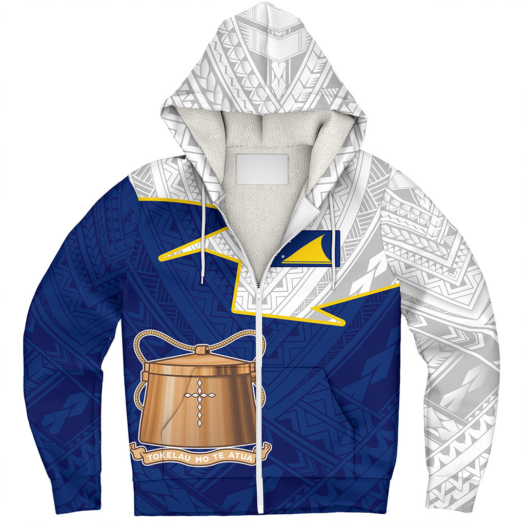 Tokelau Sherpa Hoodie Polynesian Tattoo Flag And Coat Of Arms