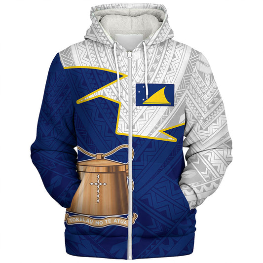 Tokelau Sherpa Hoodie Polynesian Tattoo Flag And Coat Of Arms