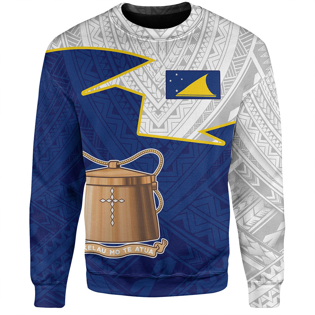 Tokelau Sweatshirt Polynesian Tattoo Flag And Coat Of Arms