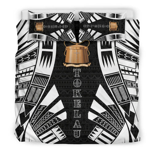 Tokelau Duvet Cover Set - Polynesian Tattoo