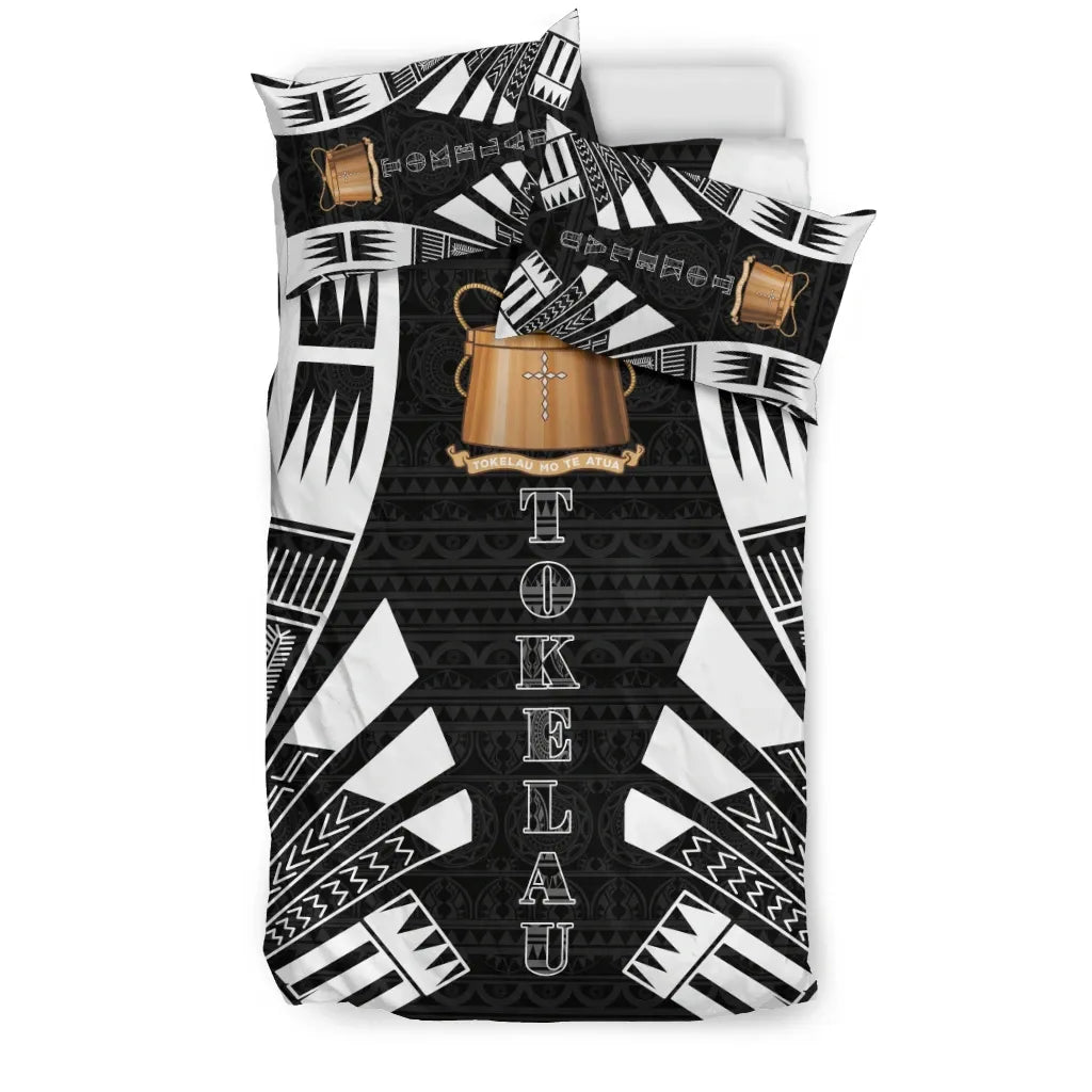 Tokelau Duvet Cover Set - Polynesian Tattoo