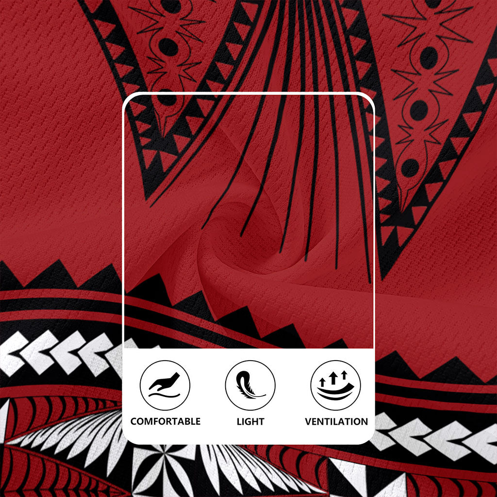 Tonga Rugby Jersey Polynesia Island Ngatu Pattern Style