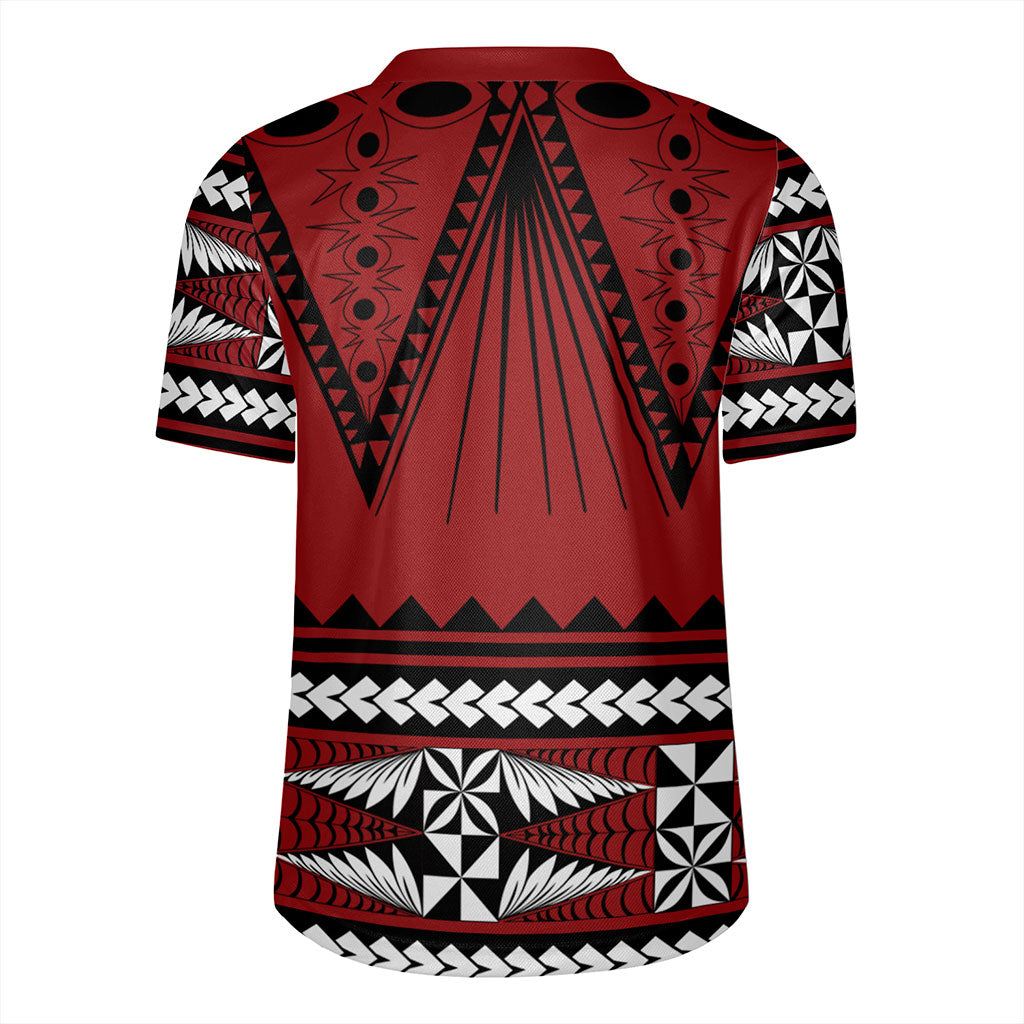 Tonga Rugby Jersey Polynesia Island Ngatu Pattern Style