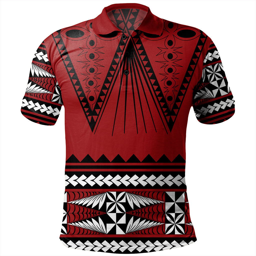 Tonga Polo Shirt Polynesia Island Ngatu Pattern Style