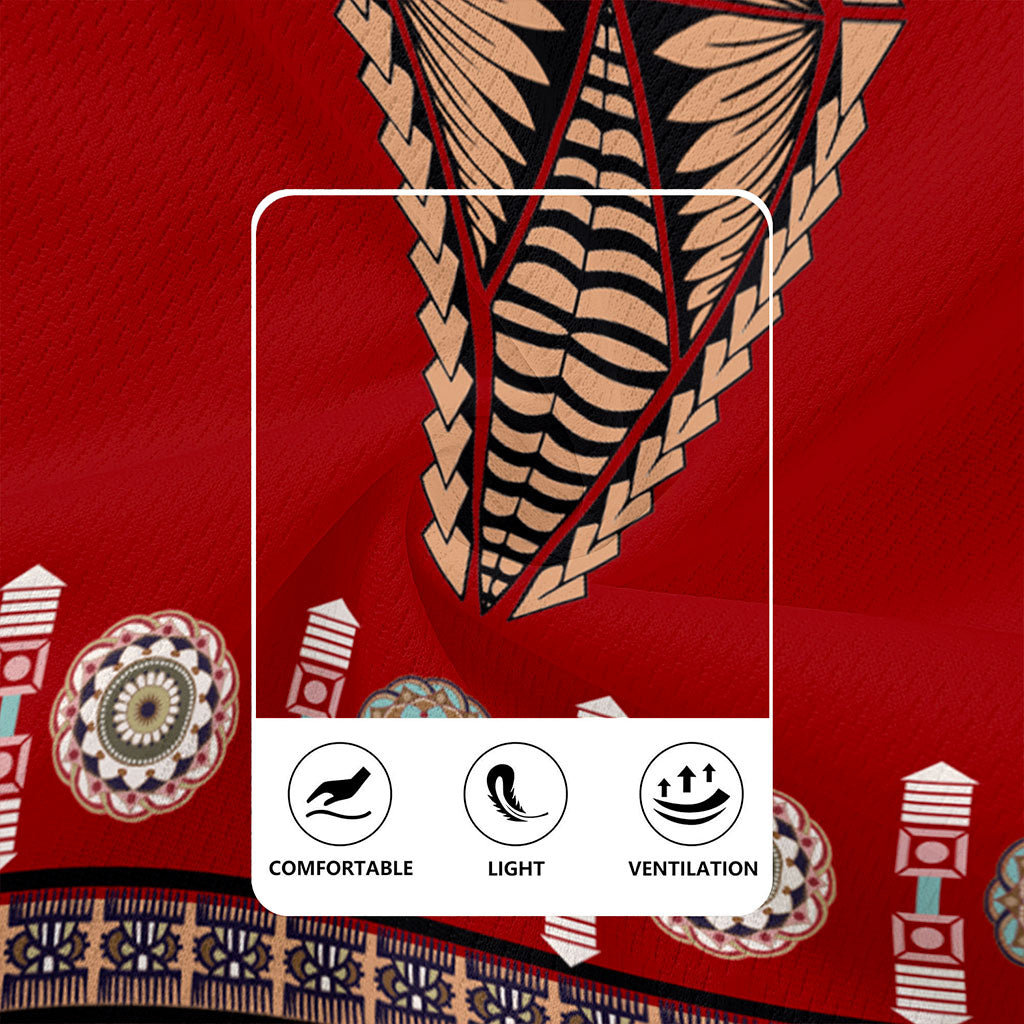 Tonga Rugby Jersey Ngatu Design Fabric