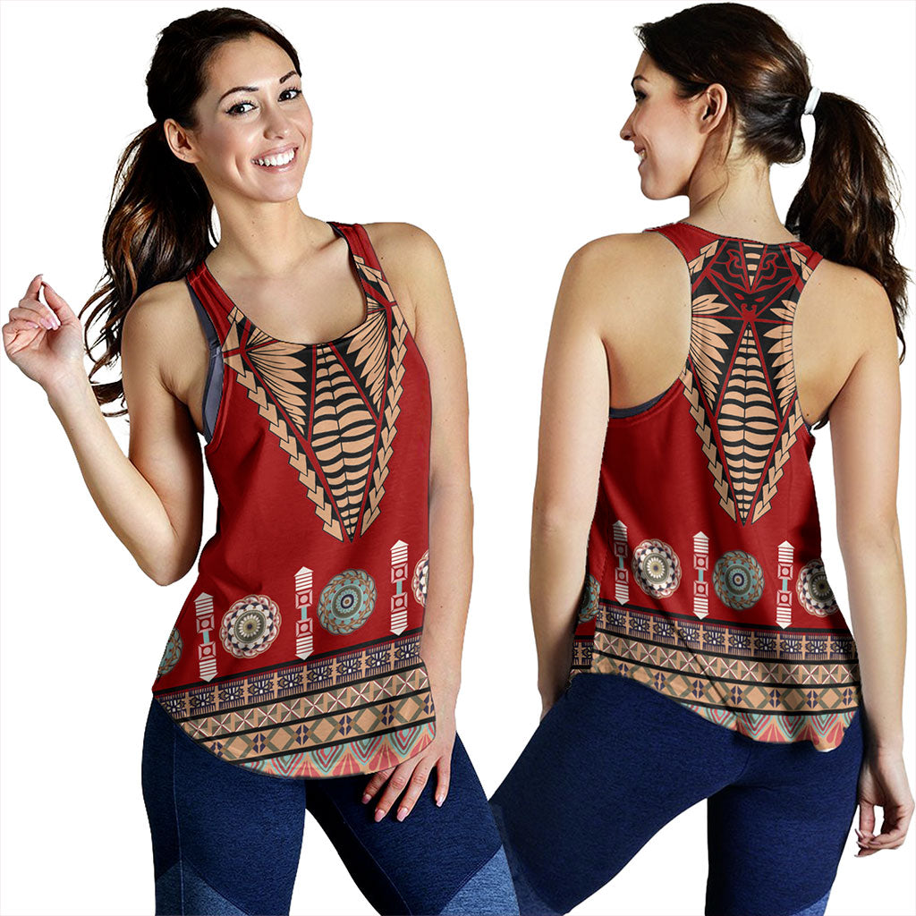 Tonga Women Tank Ngatu Design Fabric