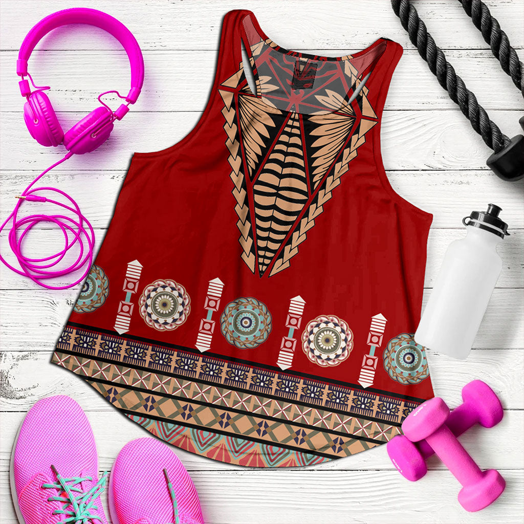 Tonga Women Tank Ngatu Design Fabric