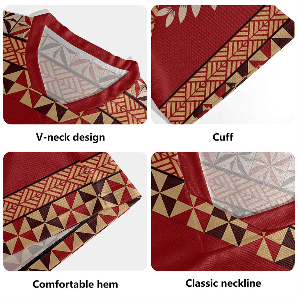 Tonga Rugby Jersey Ngatu Design Pattern