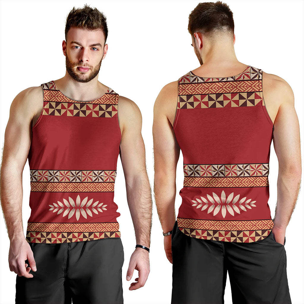 Tonga Tank Top Ngatu Design Pattern