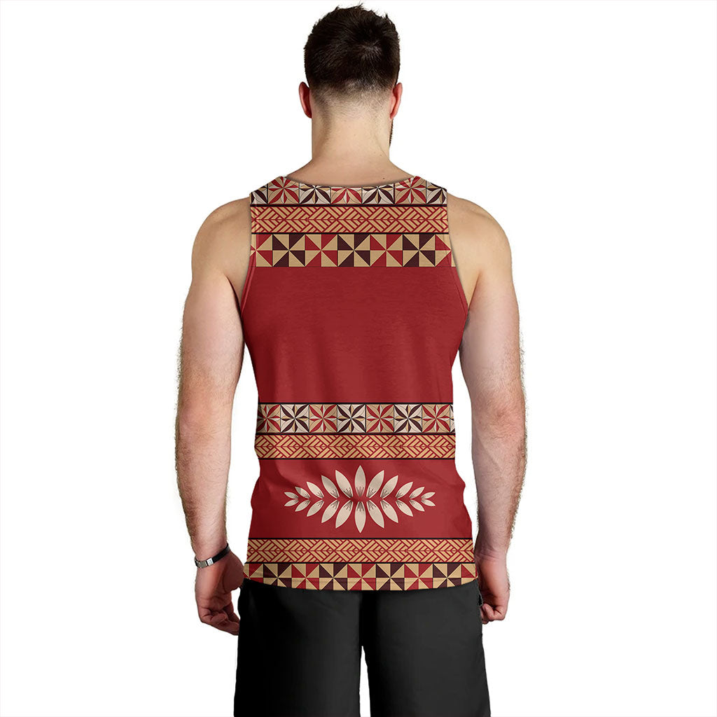 Tonga Tank Top Ngatu Design Pattern