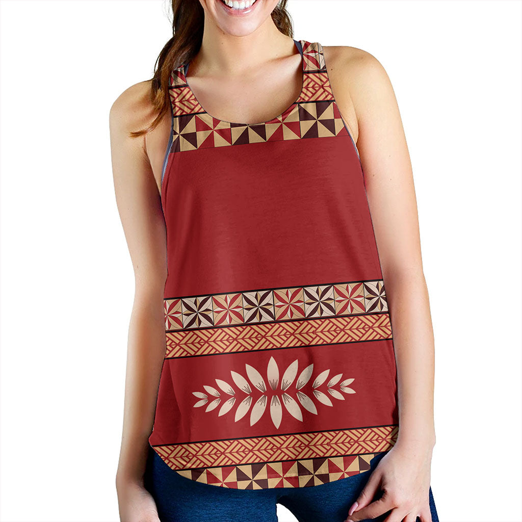 Tonga Women Tank Ngatu Design Pattern
