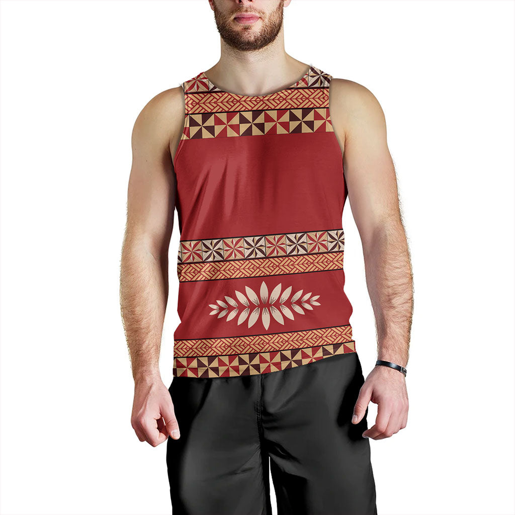 Tonga Tank Top Ngatu Design Pattern