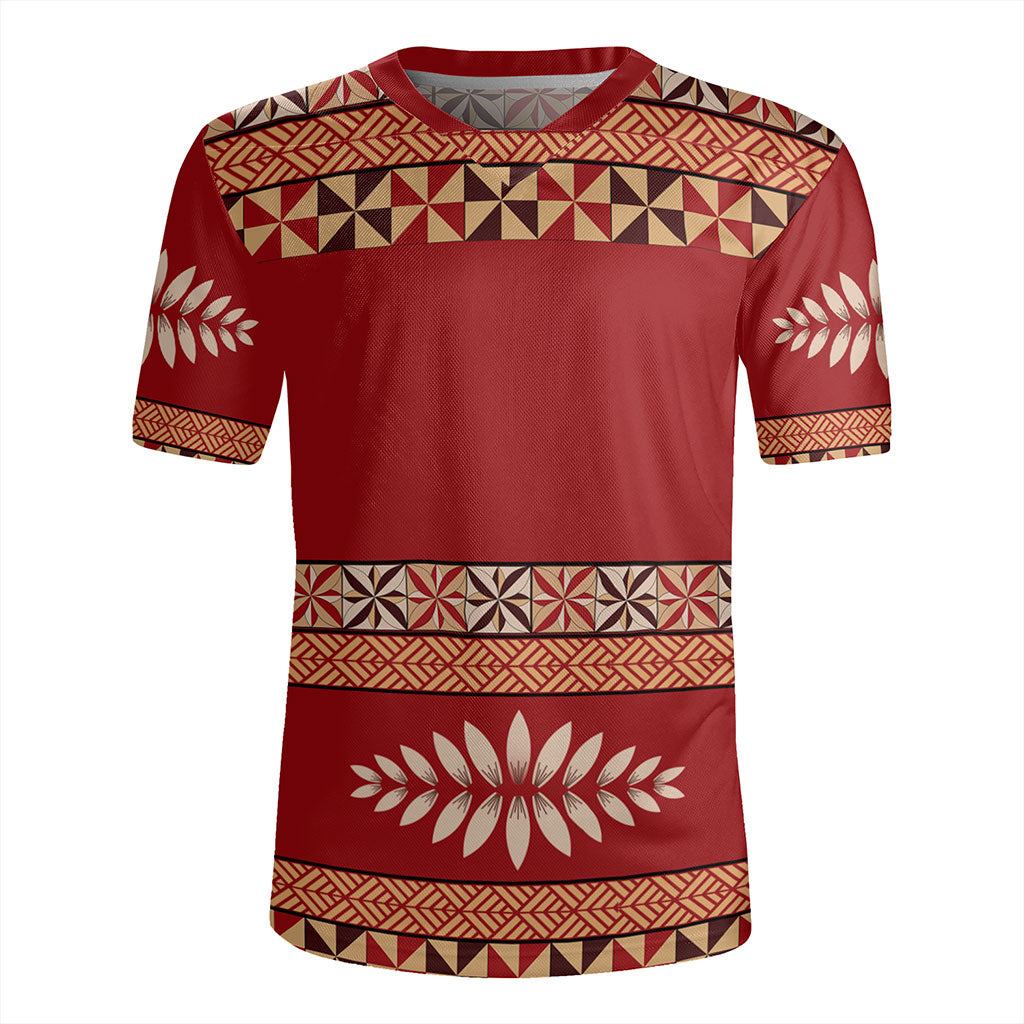 Tonga Rugby Jersey Ngatu Design Pattern