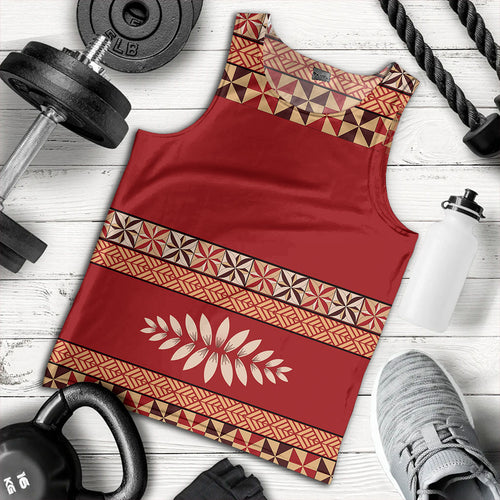 Tonga Tank Top Ngatu Design Pattern