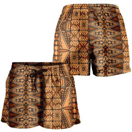 Tonga Women Shorts Ngatu Fabric Vintage