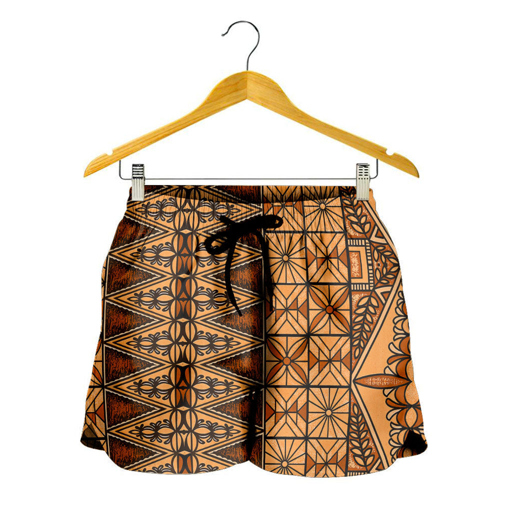 Tonga Women Shorts Ngatu Fabric Vintage