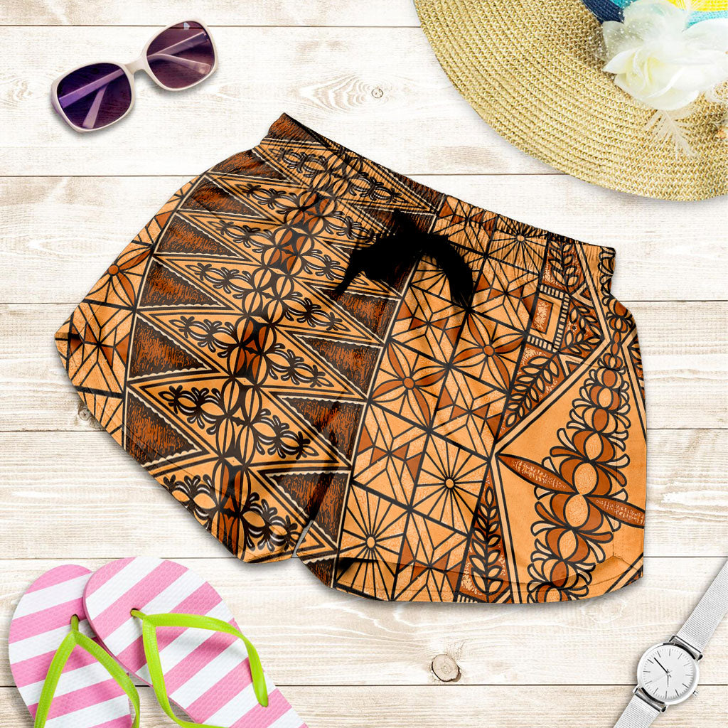 Tonga Women Shorts Ngatu Fabric Vintage