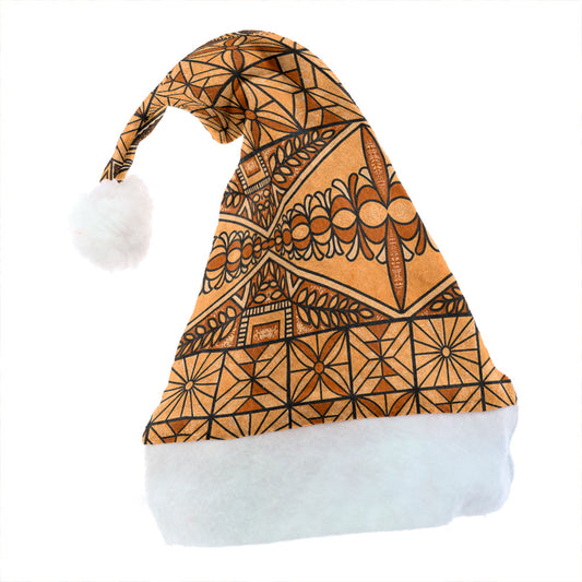 Tonga Christmas Hat Ngatu Fabric Vintage