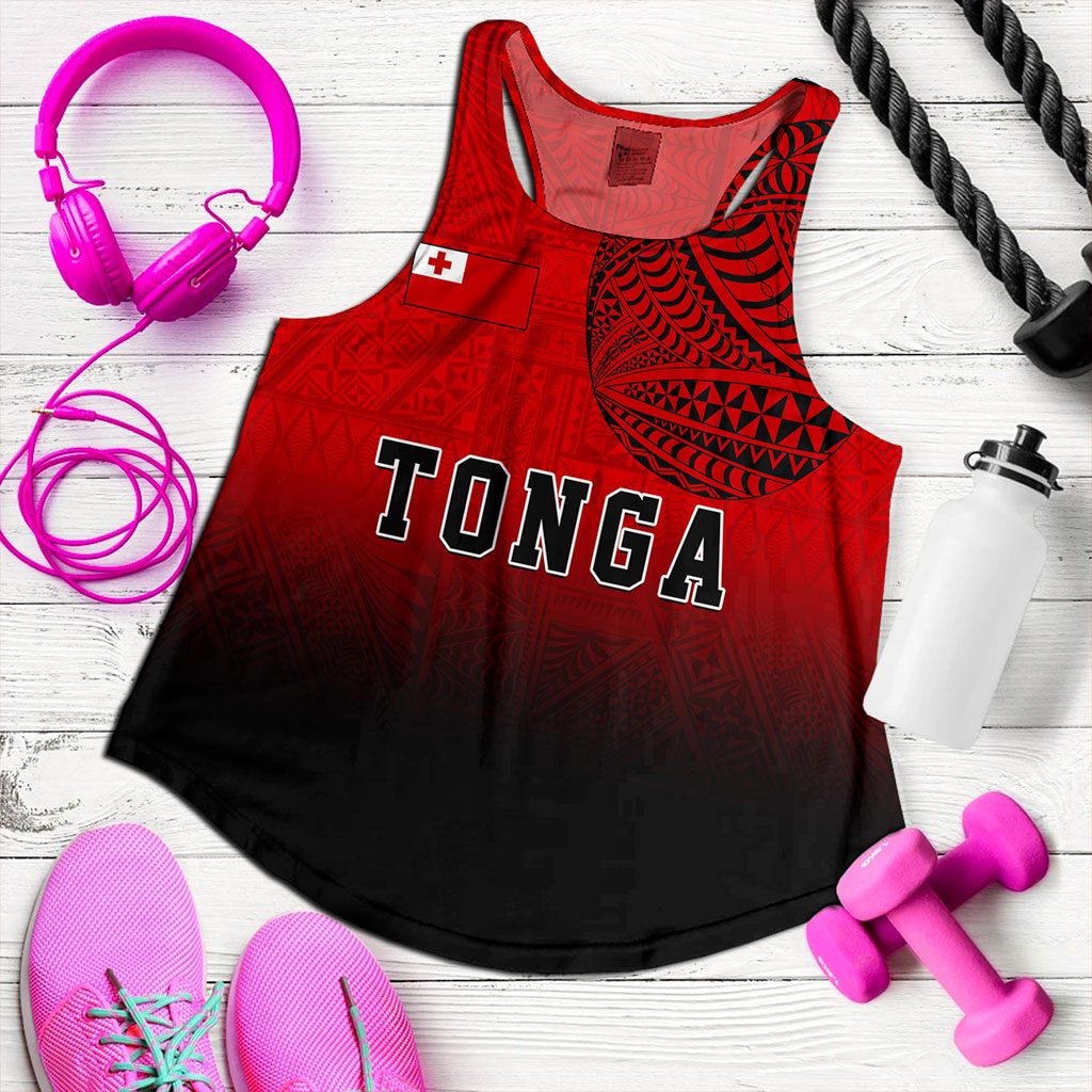 Tonga Women Tank Tattoo Ngatu Coat Of Arms Tribal