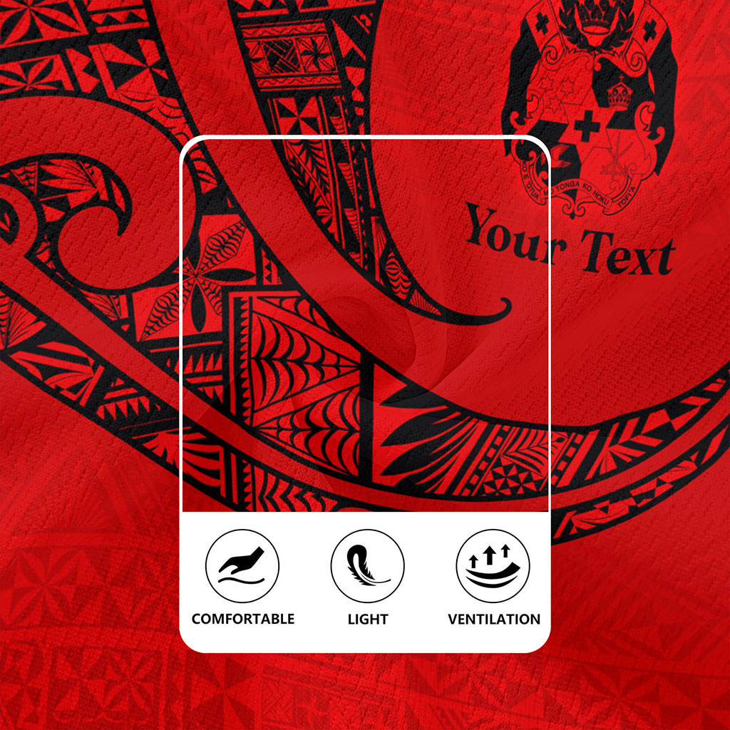 Tonga Rugby Jersey Custom Ngatu Tribal Tattoo Style