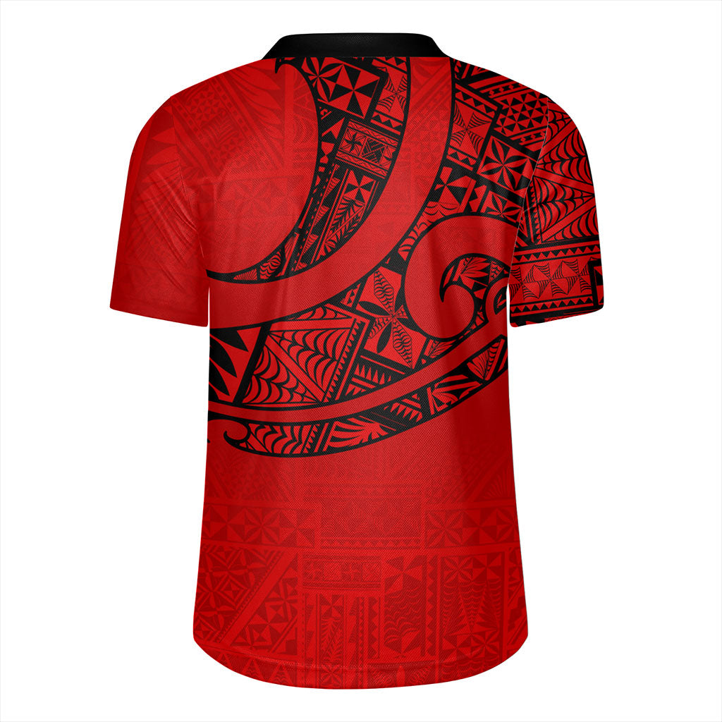 Tonga Rugby Jersey Custom Ngatu Tribal Tattoo Style