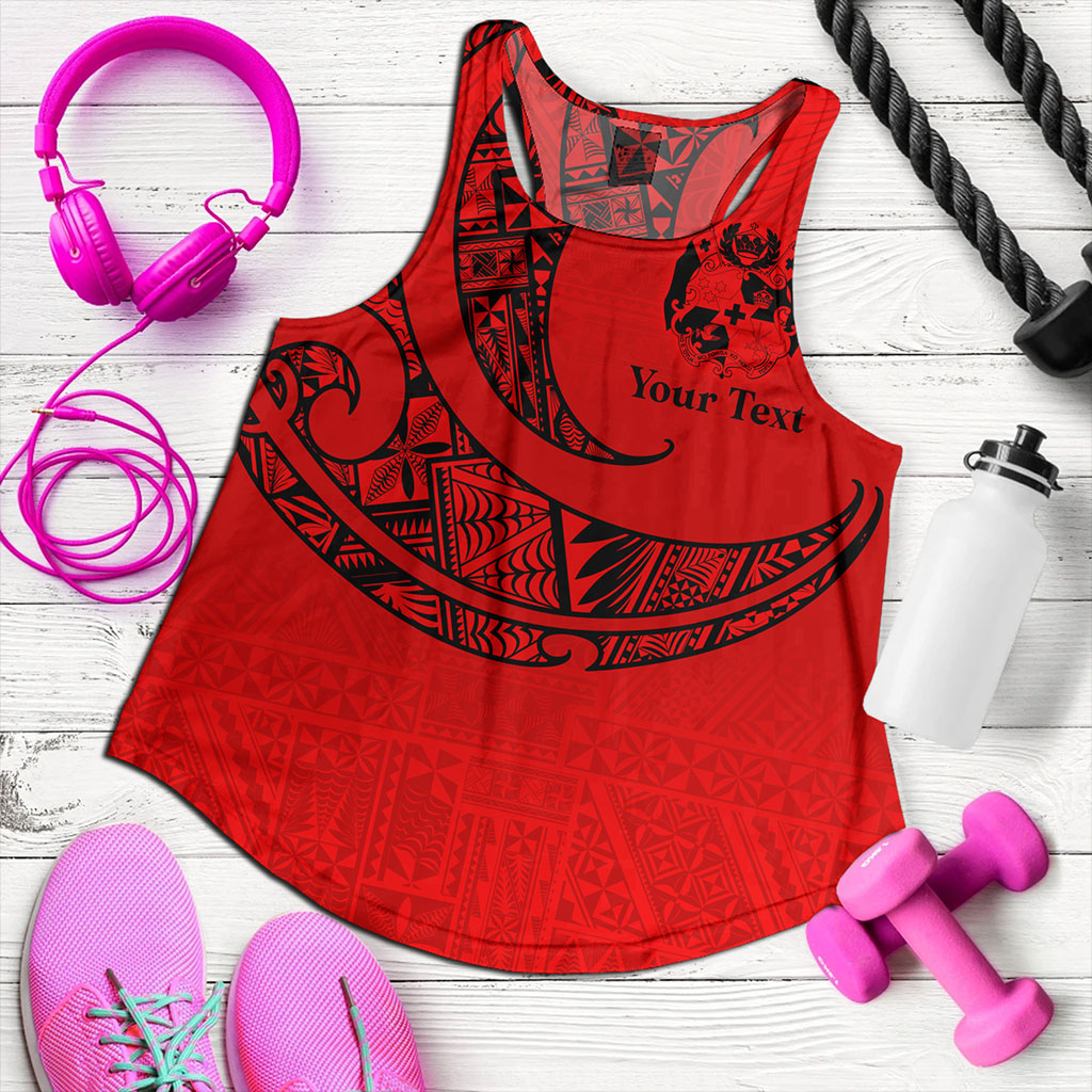 Tonga Women Tank Custom Ngatu Tribal Tattoo Style