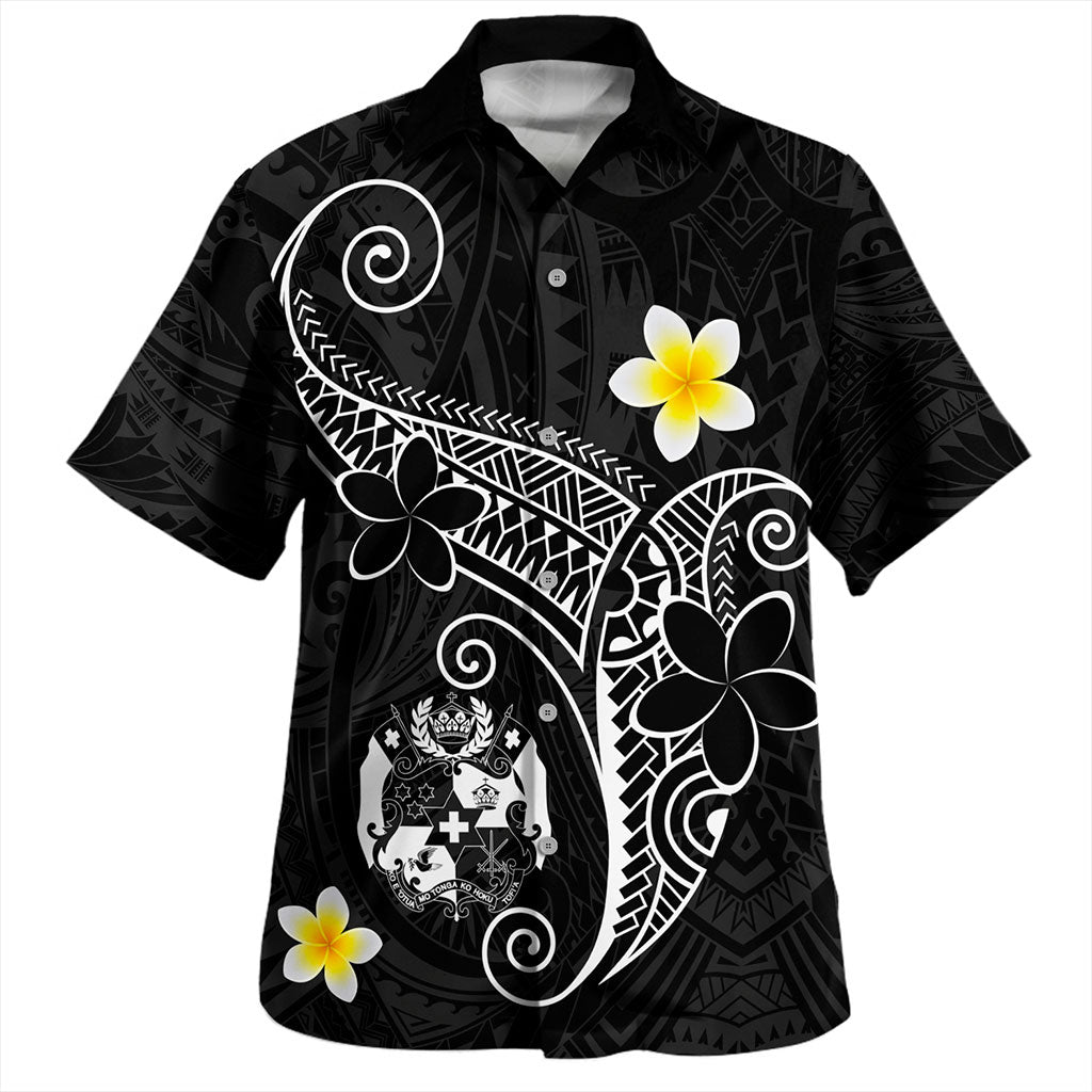 Tonga Hawaiian Shirt Polynesia Floral Tribal