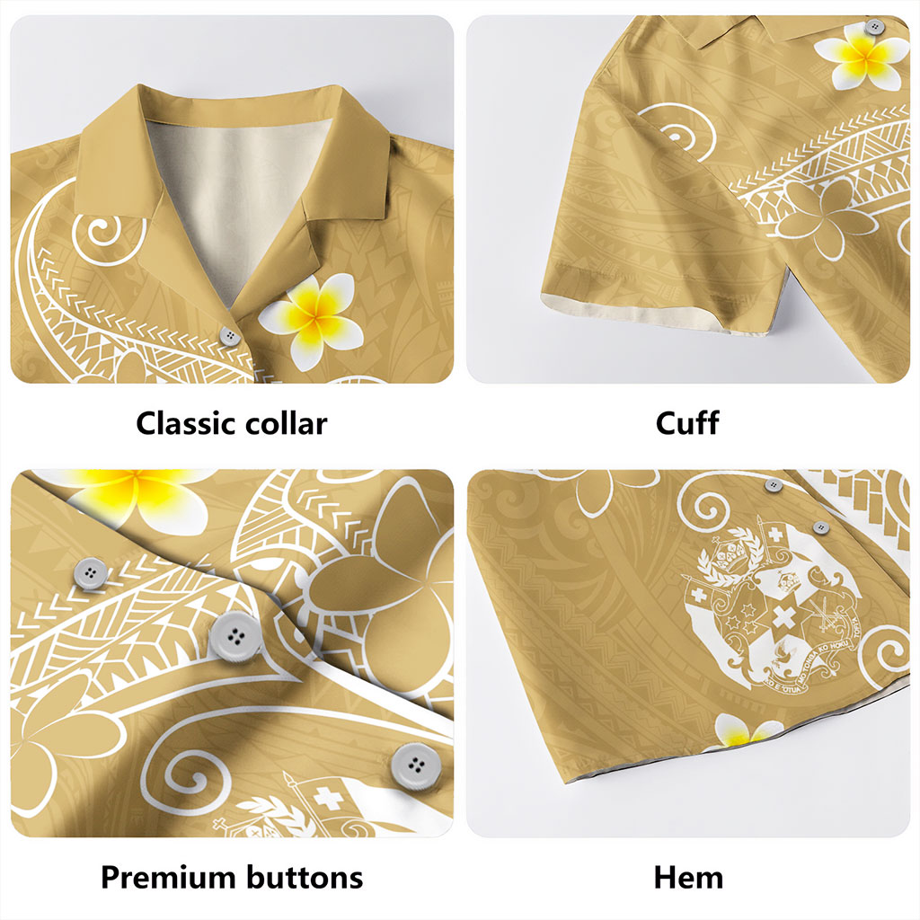 Tonga Hawaiian Shirt Polynesia Floral Tribal