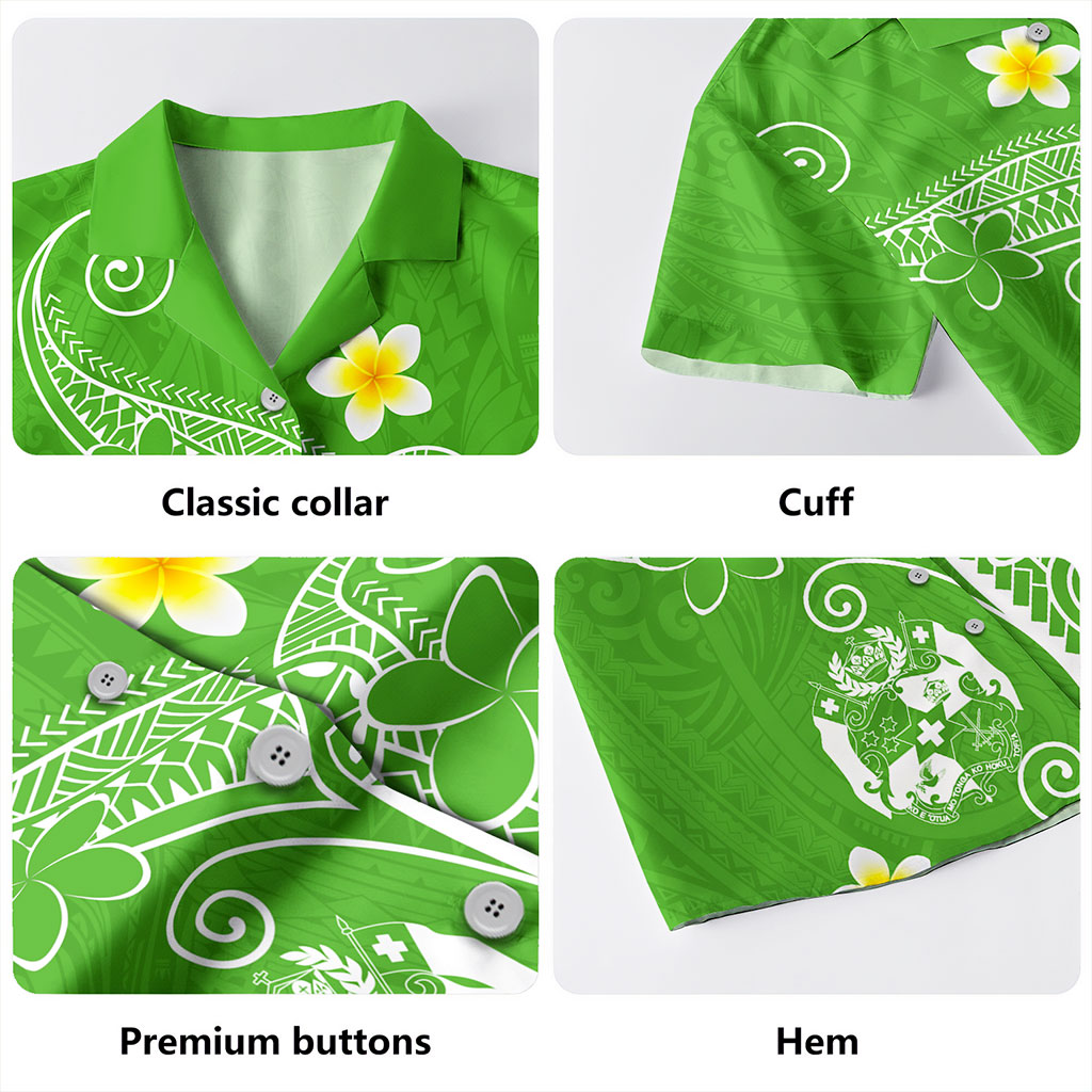 Tonga Hawaiian Shirt Polynesia Floral Tribal