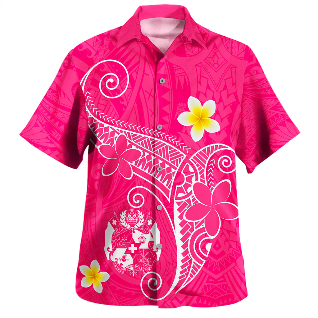 Tonga Hawaiian Shirt Polynesia Floral Tribal Ver.1