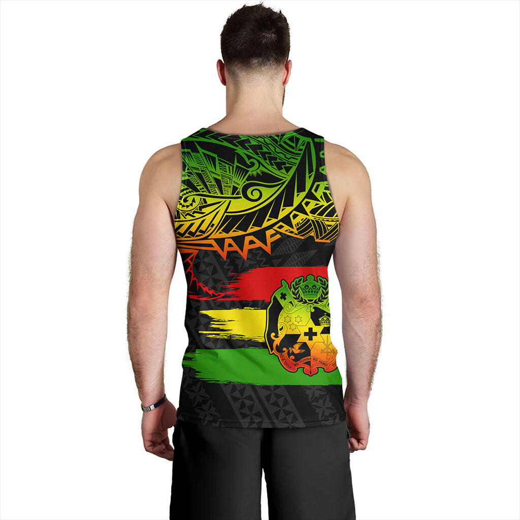 Tonga Tank Top Tribal Polynesian Grunge Reggae